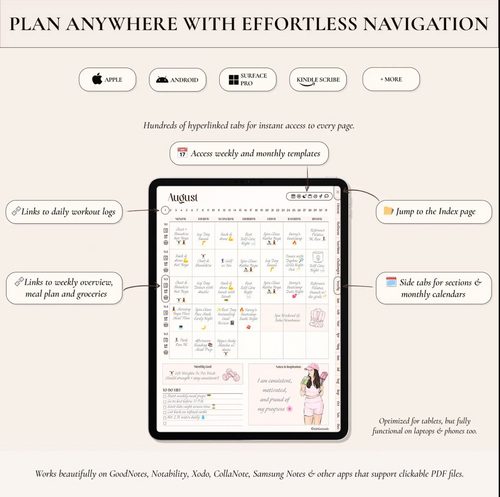 Vitalea Health Digital Fitness Planner